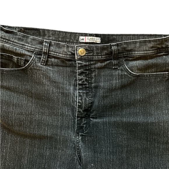 Lee Black Straight Jeans, Size 14P - Picture 3 of 3